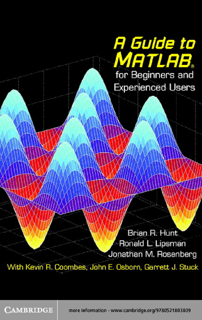 Books Library: A guide to Matlab