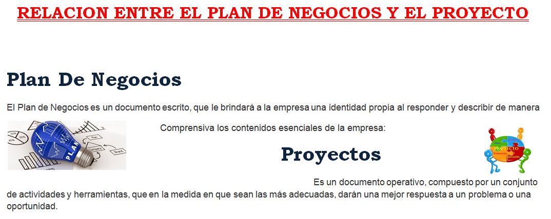 Lic. Jorge Alejandro Zelaya: DIFERENCIA ENTRE PROYECTO Y UN PLAN DE