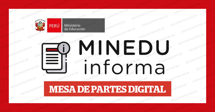MINEDU: Cómo presentar documentos digitales en mesa de partes - www.minedu.gob.pe