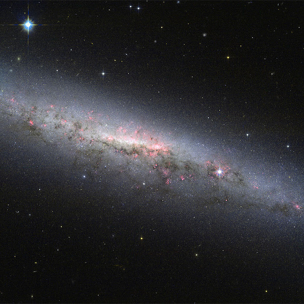 Edge-on Spiral Galaxy NGC 7090