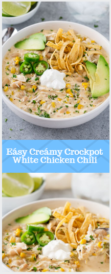 Eásy Creámy Crockpot White Chicken Chili | Nice Taste