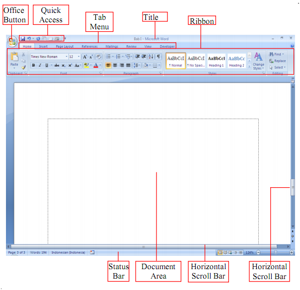 Materi Kejuruan TKJ Mengenal Menu Microsoft Office Word