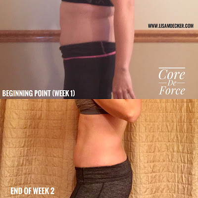 Core De Force Results, Core De Force Week 2, Core De Force, MMA Workout, Core De Force Meal Plan, 21 Day Fix Meal Plan, Holiday Health and Fitness group, Successfully Fit, Lisa Decker