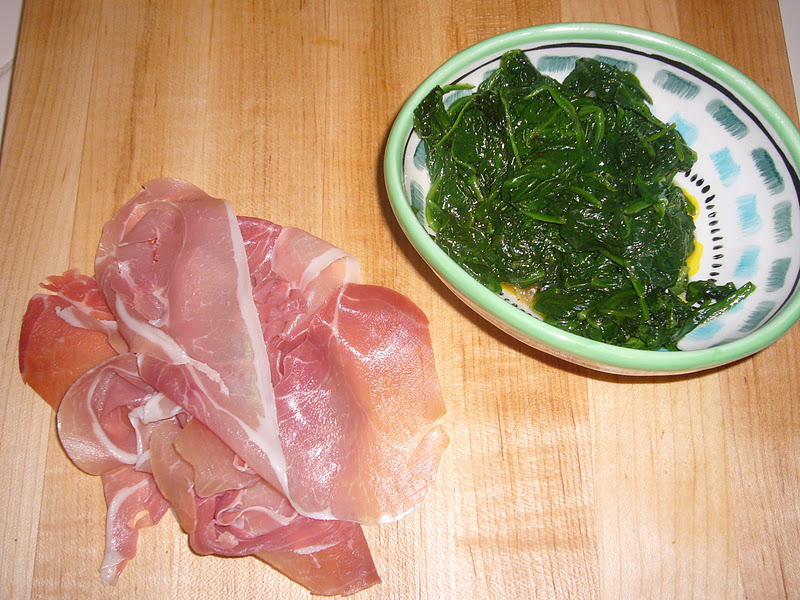 Kitchen Sink Diaries Eggs with Prosciutto & Spinach