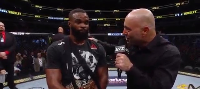 Tyron Woodley defeats Darren Till by Submission (Brabo Choke