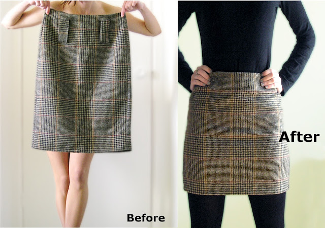 made.by.me*: Skirt tutorial - remake a wide & long skirt into thinner ...