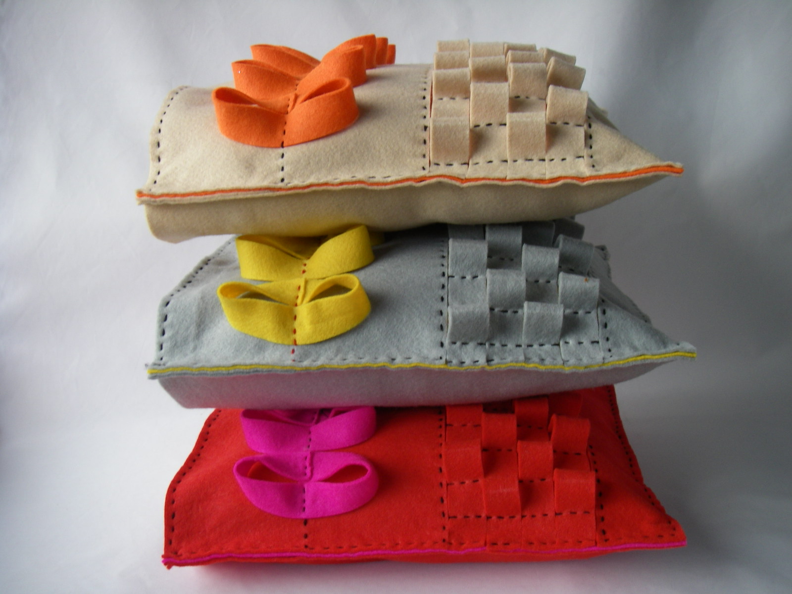 sidney felt applique cushion covers