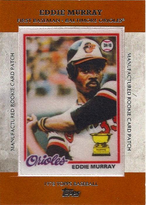 Orioles Card "O" the Day: Eddie Murray, 2013 Topps Rookie Card Patch #