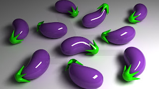 Abstract 3D Brinjal