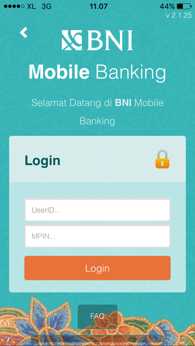 Cara Mendaftar / Aktivasi BNI Mobile Banking for iPhone