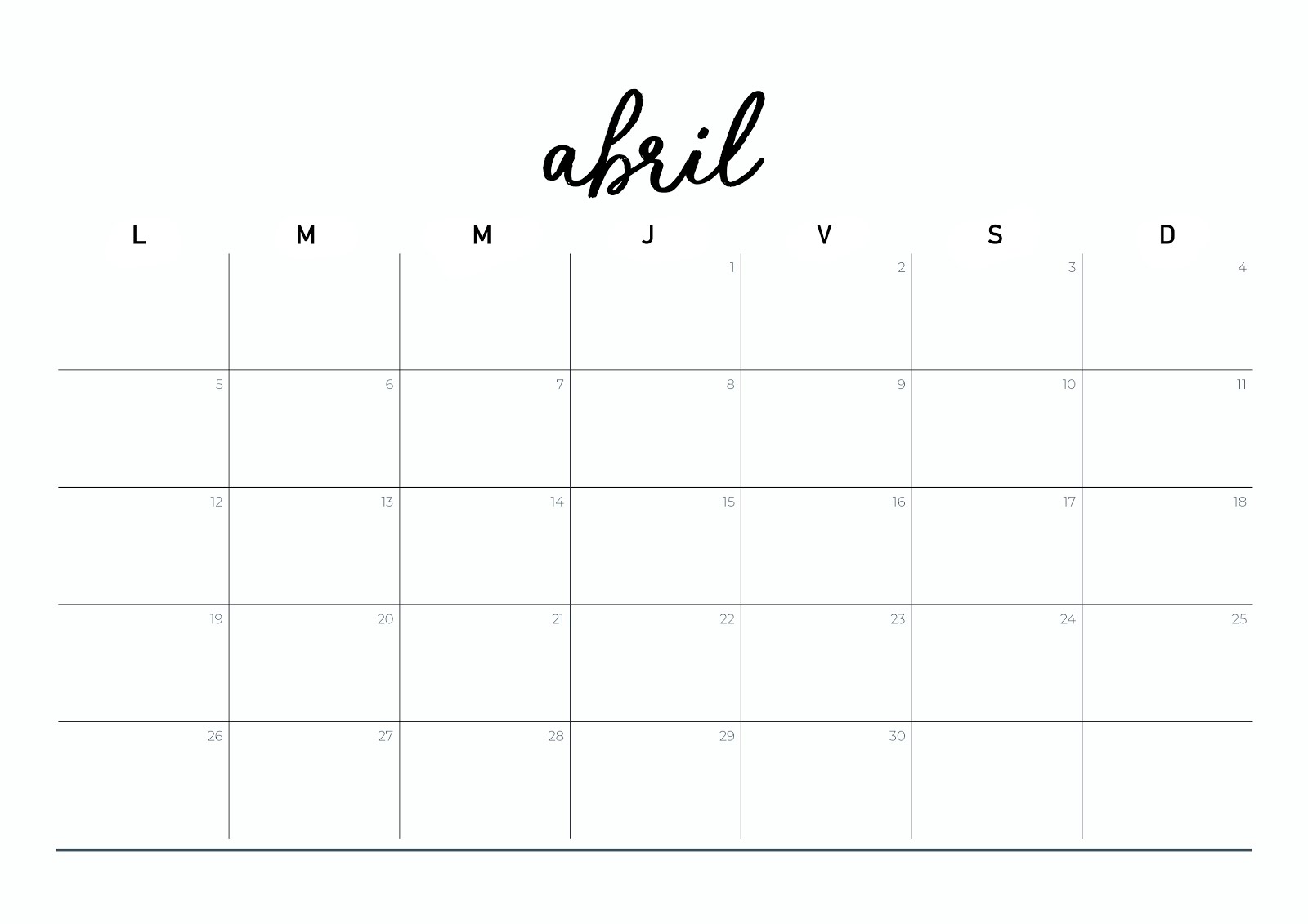 Calendario minimalista 2021 | annie's place⠀