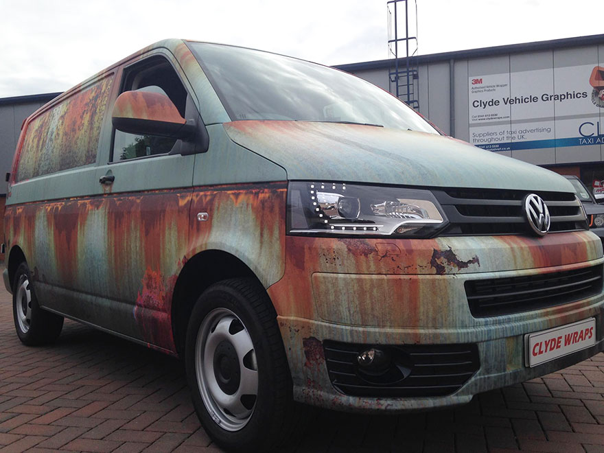 08-Clyde Wraps-Car-Vinyl-Wrap-with-the-Rust-Treatment-www-designstack-co
