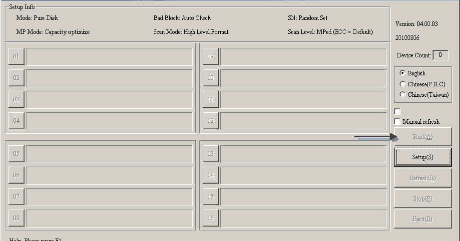 fc mptool windows xp