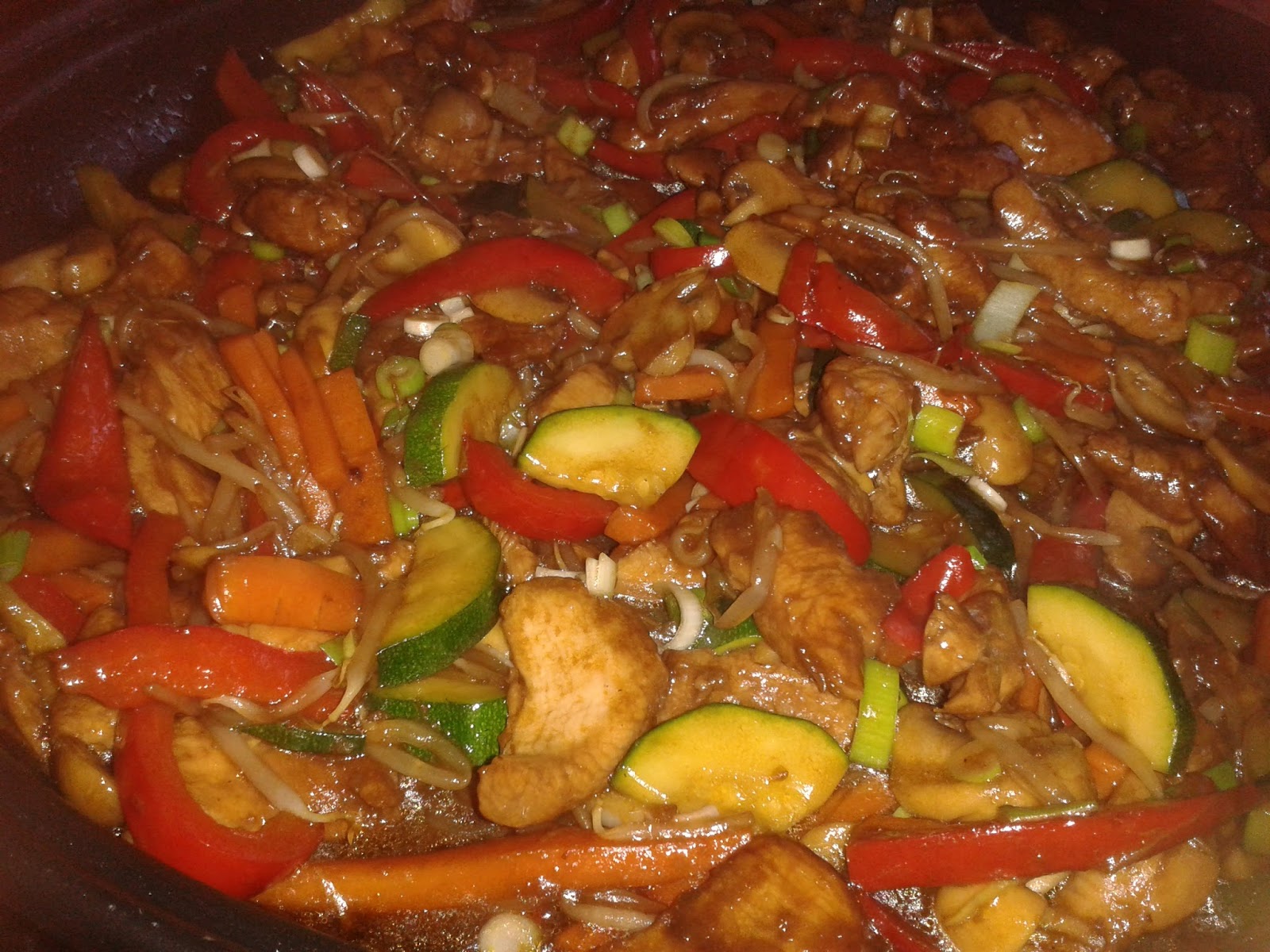 Chop Suey - Asiatisches Geschnetzeltes Fleisch und Gemüse