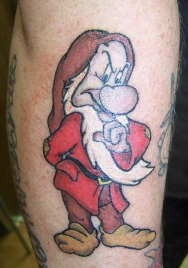 Filmic Light - Snow White Archive: Grumpy Tattoos (plus Dopey & Happy for good measure)