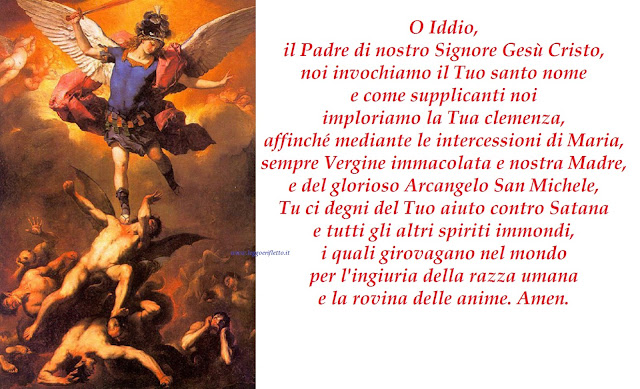leggoerifletto: Orazione originale all'Arcangelo San Michele di Papa