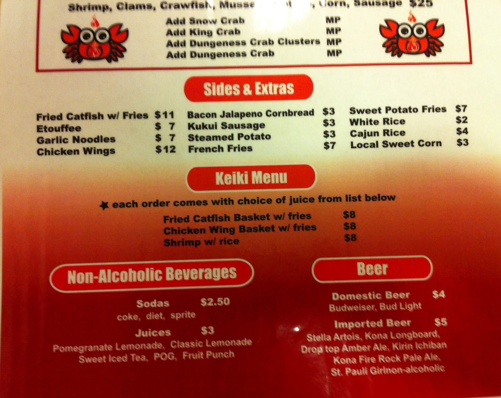 GREAT EATS HAWAII KARAI CRAB HONOLULU, HAWAII