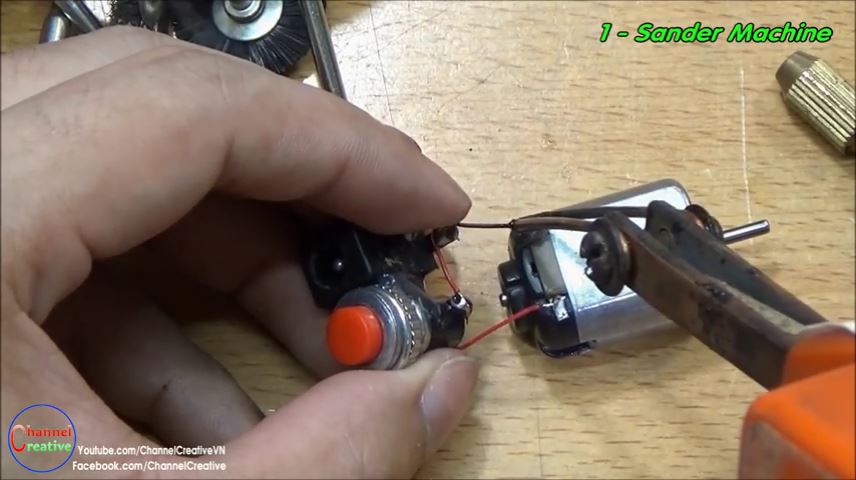 Cara Membuat Gerinda Mini dari Dinamo Mainan Tutorial