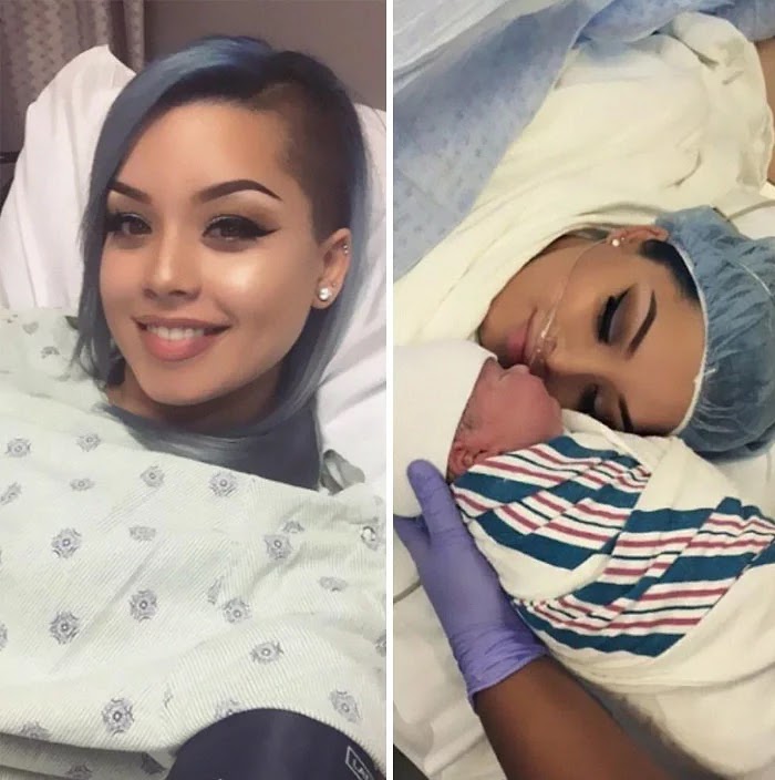 Women Around The World Are Applying Makeup Just Before Giving Birth