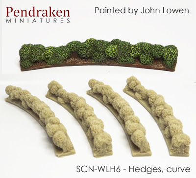 SCN-WLH6   Hedges, curve (4 pieces) 