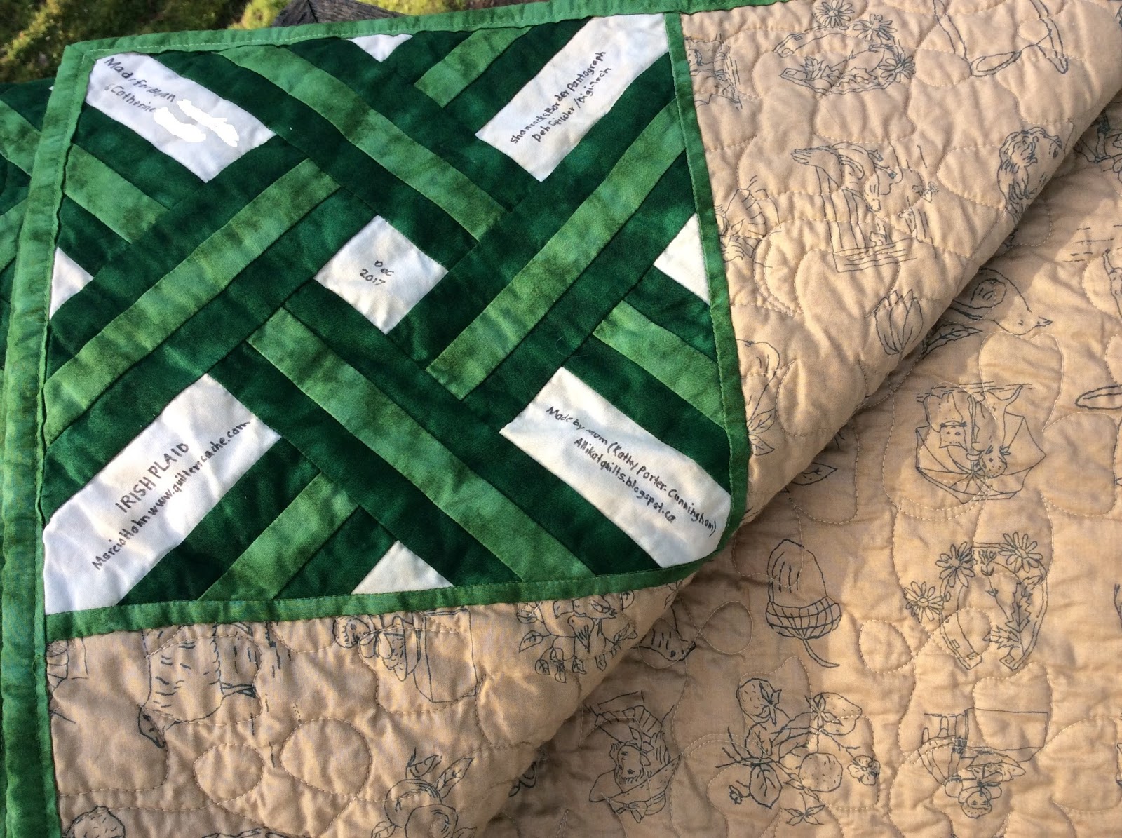 AlliKat Quilts Irish Plaid Quilt