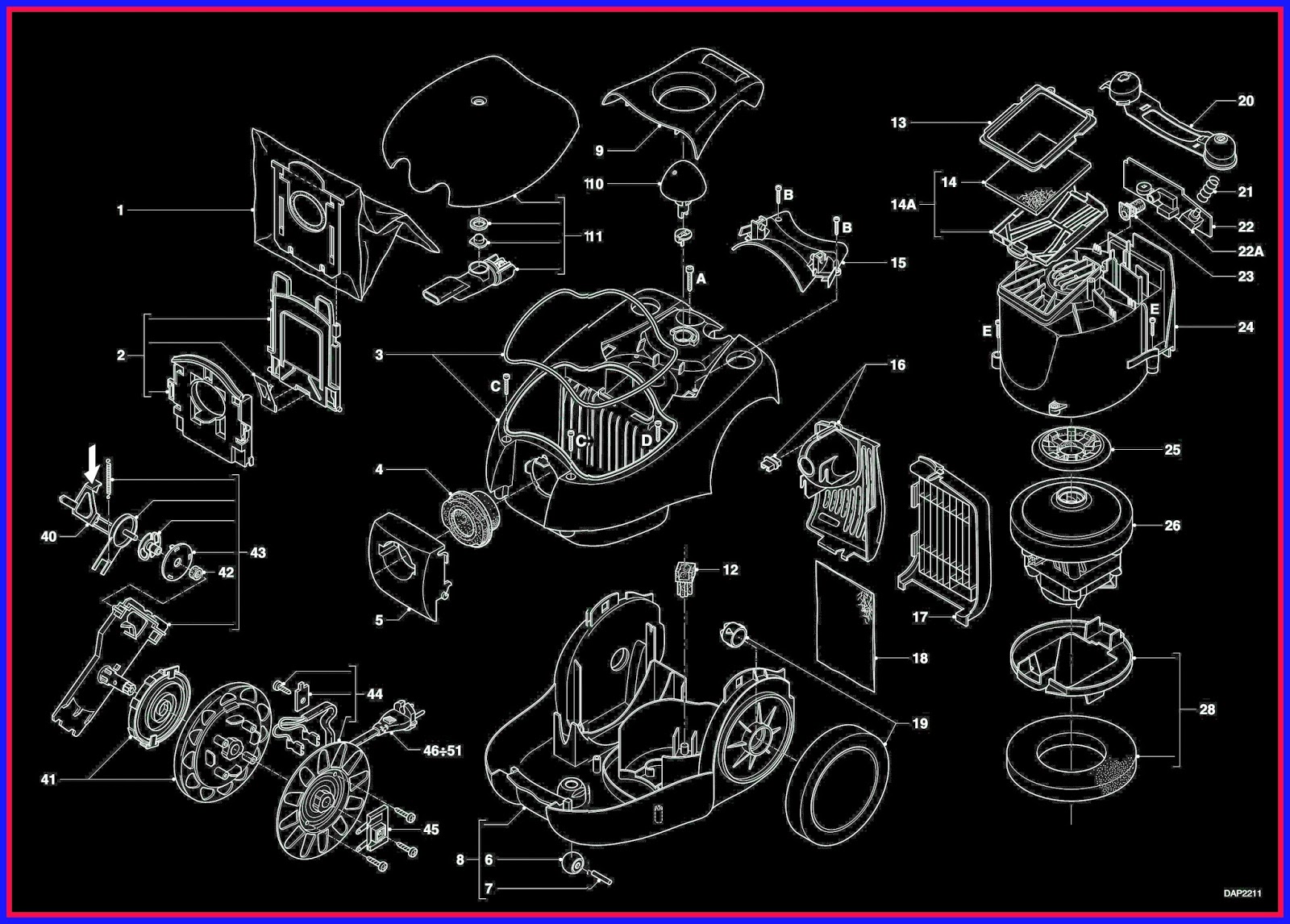 ELECTRONIC EQUIPMENT REPAIR CENTRE PHILIPS IMPACT PLUS VACUUM CLEANER