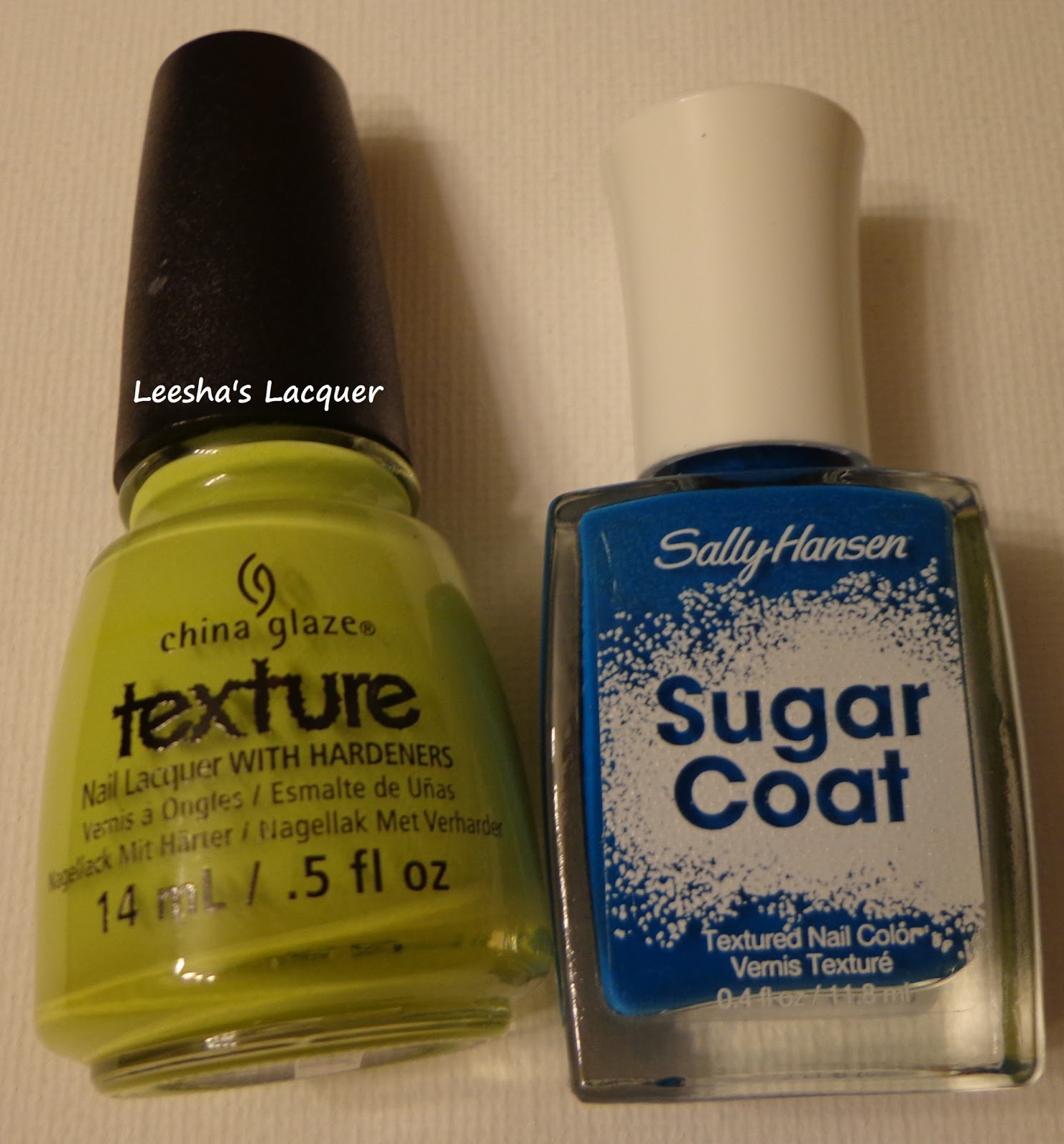 Leesha's Lacquer Sally Hansen Sugar Coat Razzleberry Vs. China Glaze