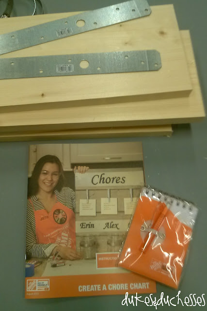 building a chore board at The Home Depot #DIHWorkshop