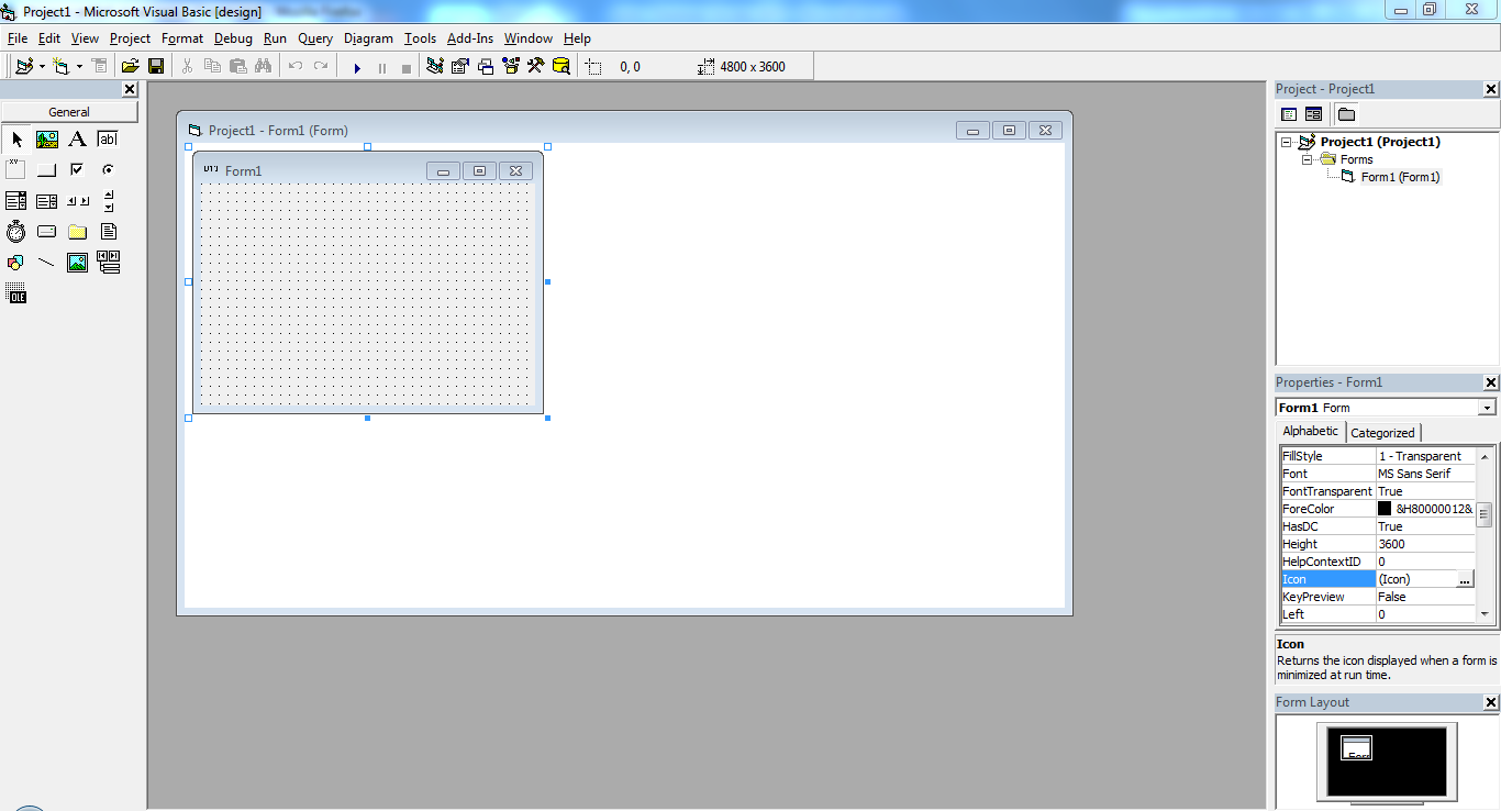 Cara memasang icon pada visual basic 6 - artikel visual basic