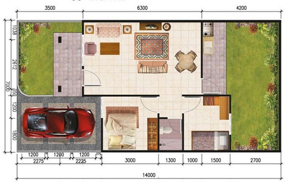 model rumah minimalis 1 lantai