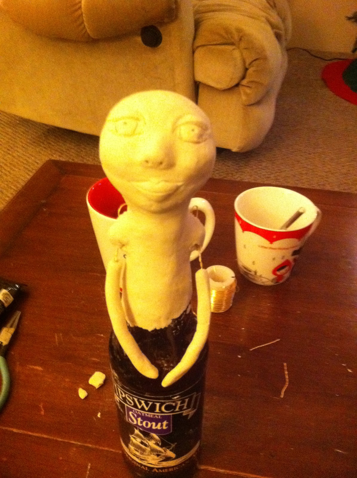 Creative Paperclay® air dry modeling material Bottle Doll Tutorial