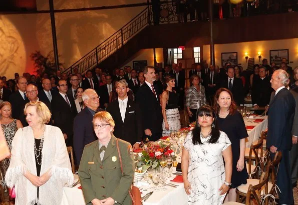 King Felipe VI and Queen Letizia of Spain attended an official dinner