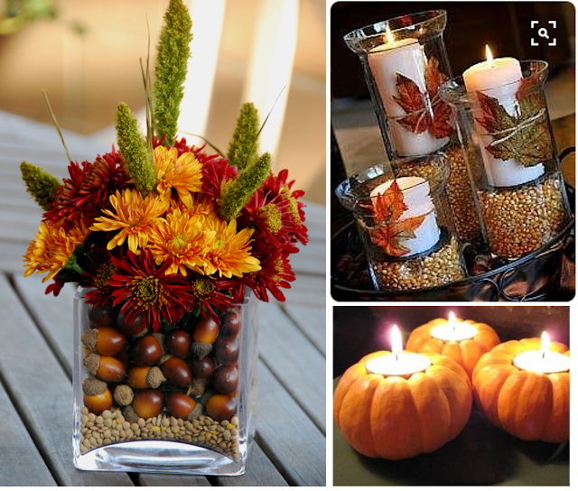 Thanksgiving decor using items you already have at home