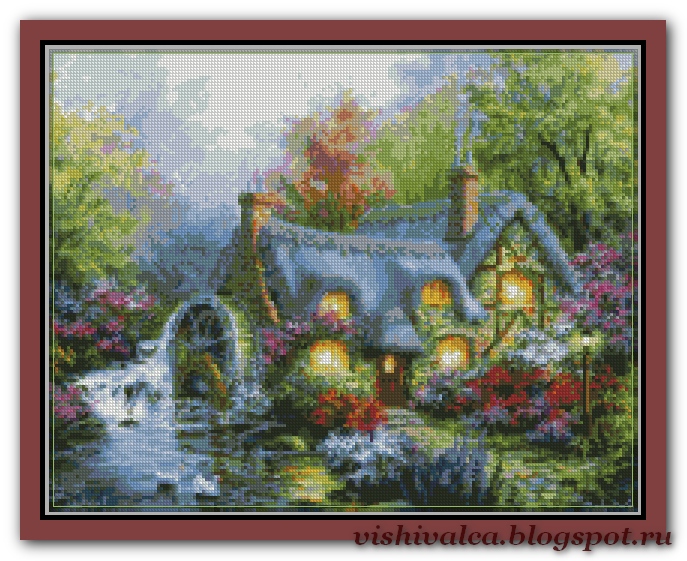 Вышивалка Crossstitch 9999 "Country Retreat" Kustom Krafts