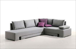 Cool Grey Modern Sofa