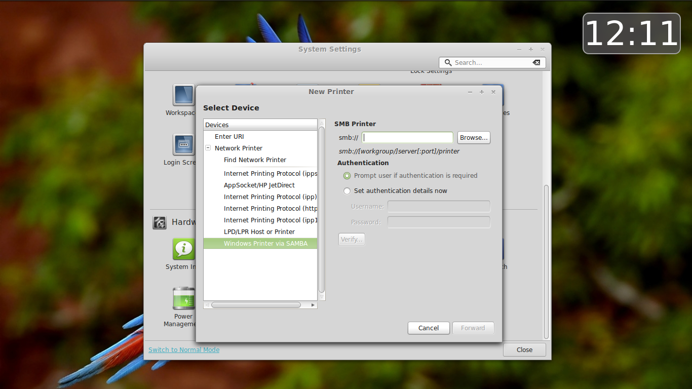 Berbagi Itu Indah Add Sharing Printer pada Linux Mint