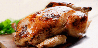Pollo rostizado al horno - Recetas fáciles