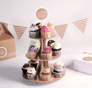 expositor cupcakes cartón self packaging selfpackaging