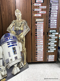Star Wars classroom inspiration can be found in this blog post crammed with pictures.  Classroom organization, decorations and more are included. The force is strong in this music classroom.  Be inspired.