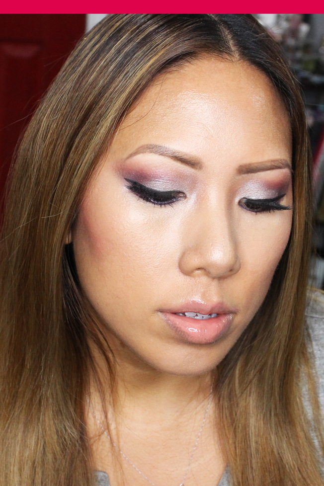 paired this look with a nude, glossy lips since all of the focus was ...