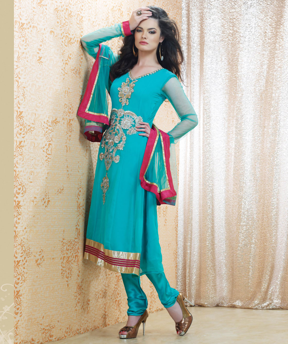 Indian Salwar Kameez Online 2013 2014 New Party Dresses Fashion 