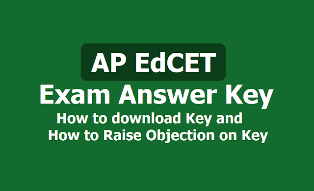 AP EdCET Answer key 2019, How to download? and How to raise Objection on Answer Key AP EdCET Answer key 2019, How to download? and How to raise Objection on Answer Key