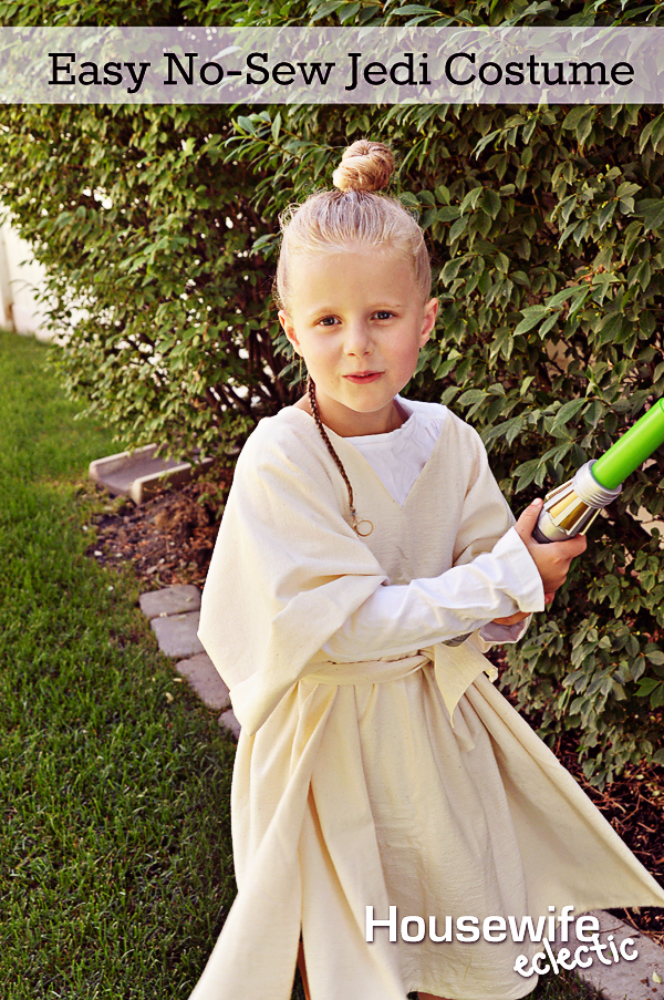gelijktijdig Gesprekelijk long Easy No-Sew Jedi Costume - Housewife Eclectic