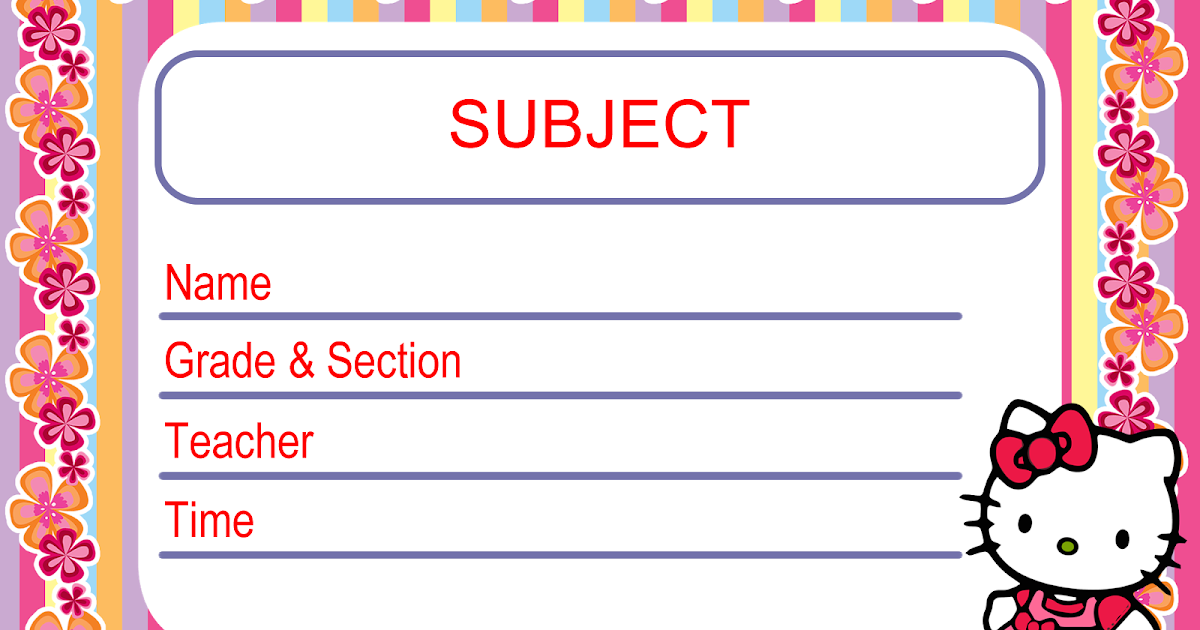 Editable Printable Subject Labels Editable Printable Subject Labels