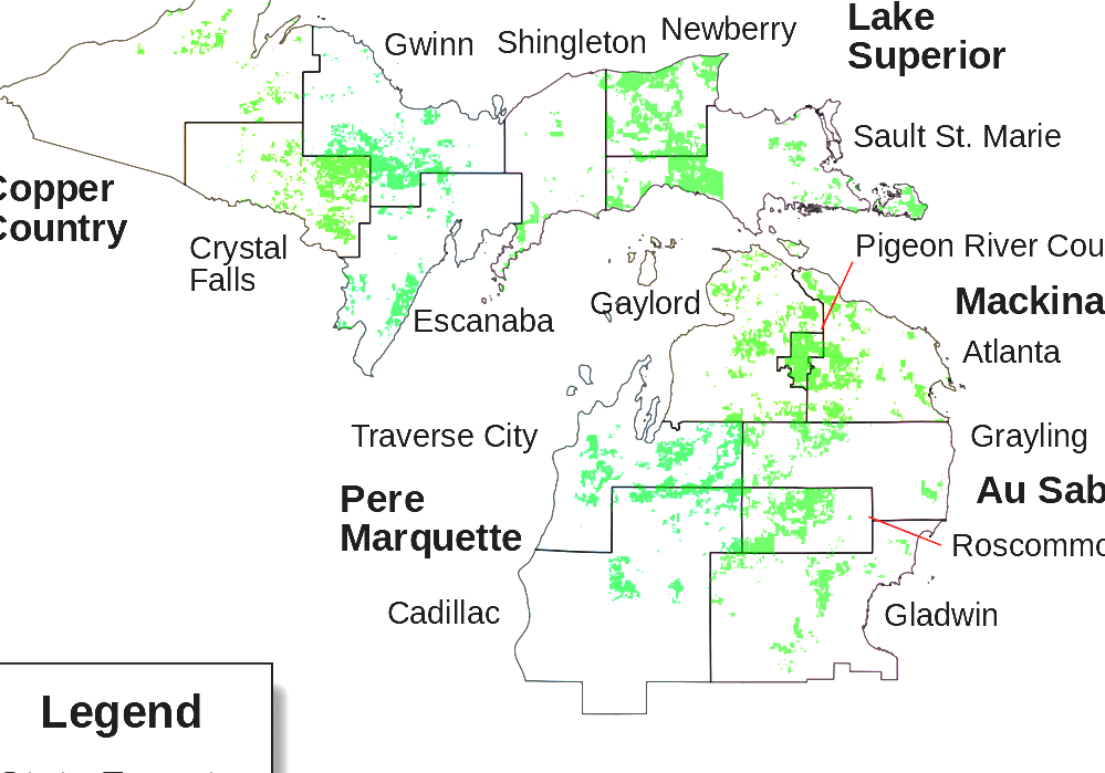 List Of Michigan State Forests - Forest In Michigan