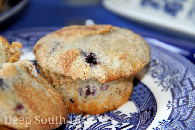 Deep South Dish Double Blueberry Muffins
