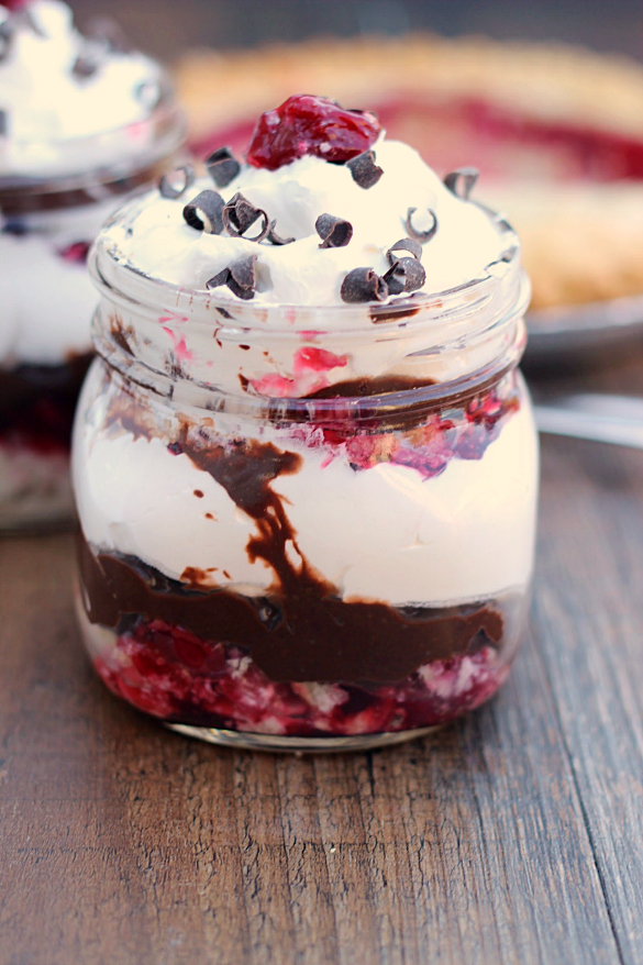 Chocolate Cherry Pie Trifles - Whats Cooking Love?