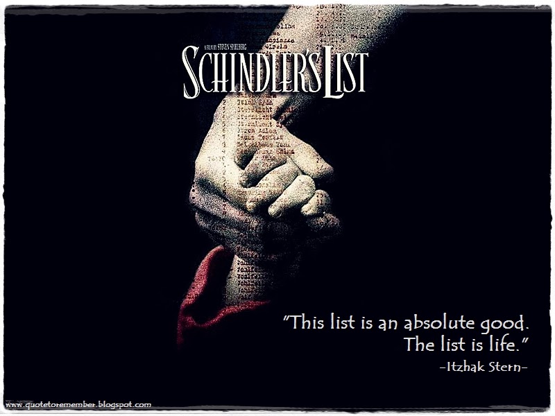 SchindlersList LiamNeeson BenKingsley