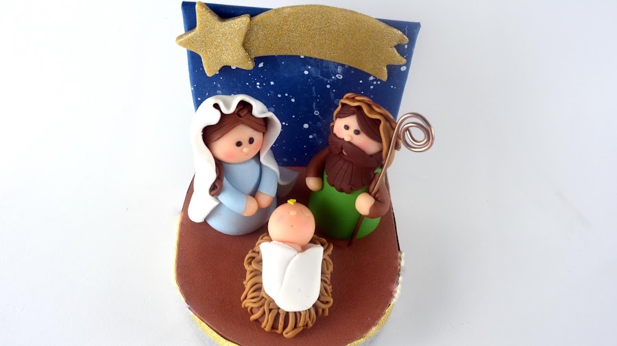 belén arcilla polimérica polymer clay nativity