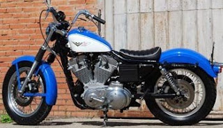 sportster 883 evolution xlch replica blue and white